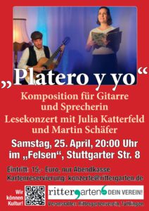 „Platero y yo“ - Prosa und Gitarre @ Felsen, Stuttgarter Str. 8