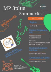 Teilnahme am Sommerfest MP 3plus @ Pfeilstr. 3, Dauchingen